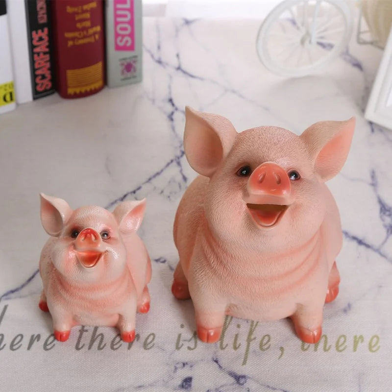 Tirelire Cochon Vintage Plastique